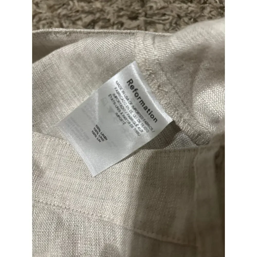 Reformation Linen Pant Slacks 10 P